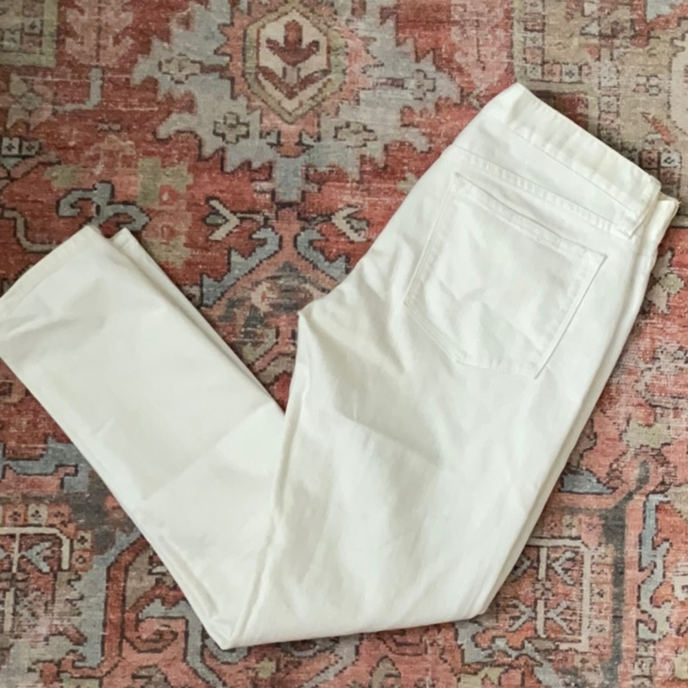 J. Crew White Skinny Jean; Size 27